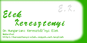 elek keresztenyi business card